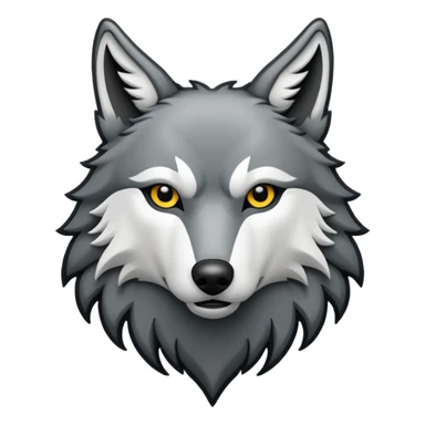 howling wolf crest sticker