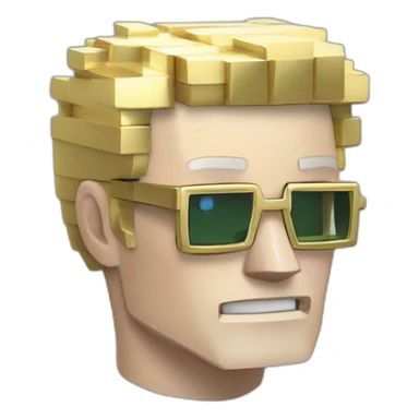 white skinned man head banker rich crypto usd gold money future cyberpunk magic safe pokemon minecraft sticker
