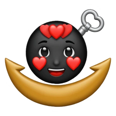 Je veux un emoji encre dans ce style là : ⚓ je veux qu’il représente l’amour sentimentale et attachant vers une personne  sticker