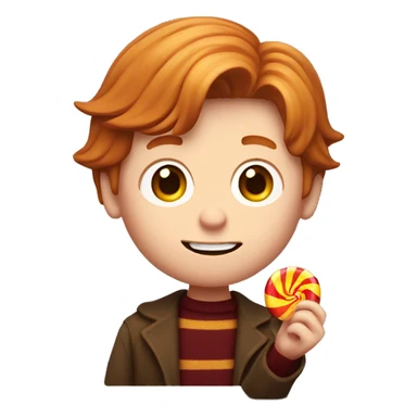 Ron Weasley holds a candy in his hands sticker