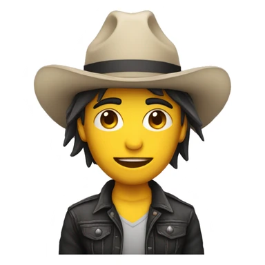 ROCKERO CON MASCARA Y SOMBRERO sticker