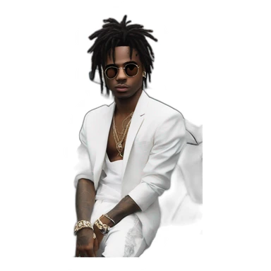 playboy carti on white lamborghini urus sticker
