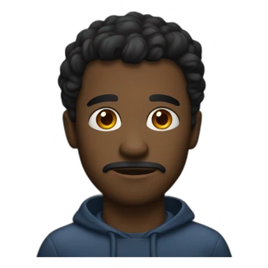 suspicious black man sticker