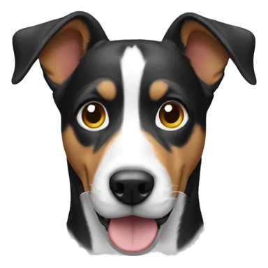 Dog wearing Apple Vision Pro sticker