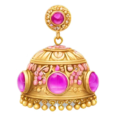 Jhumka pink sticker