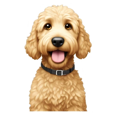 Mini golden doodle sticker