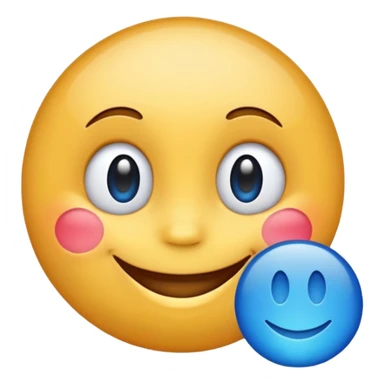 Make a emoji with blue tick sticker