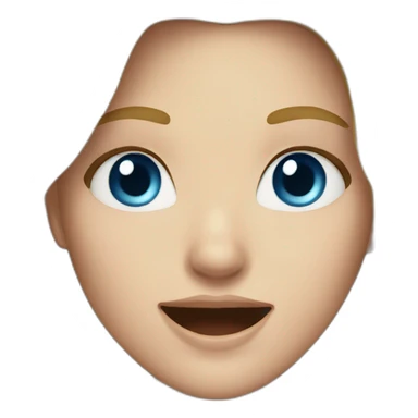 white-girl-with-long-blond-hair-and-with-blue-eyes-shouting sticker