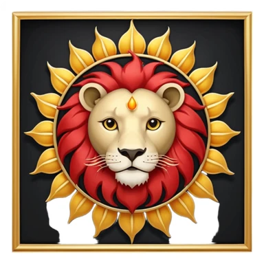 🦁☀️🇮🇷 اون شیر و خورشیدو بیار وسط پرچم جای الله sticker