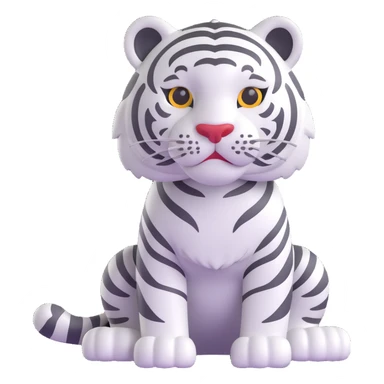 White tiger sticker