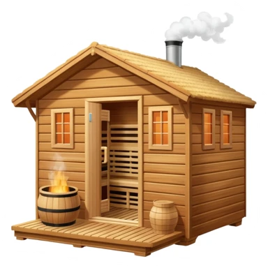 Sauna with aufguss sticker