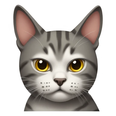 Irritated cat sticker