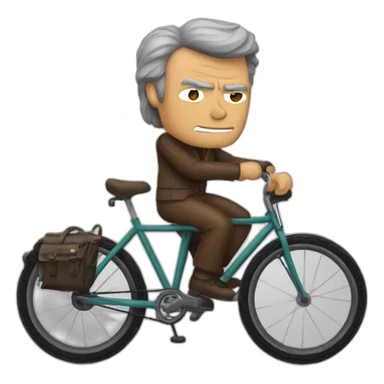 clint Eastwood en bici sticker
