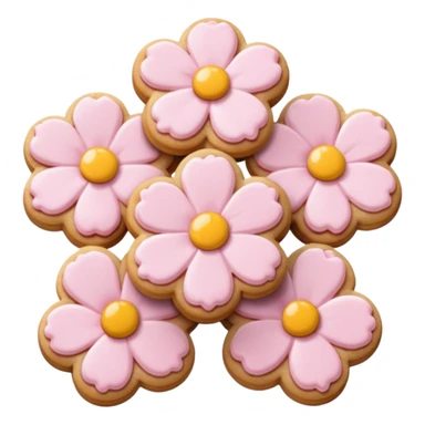 Cherry blossom shaped cookies  sticker