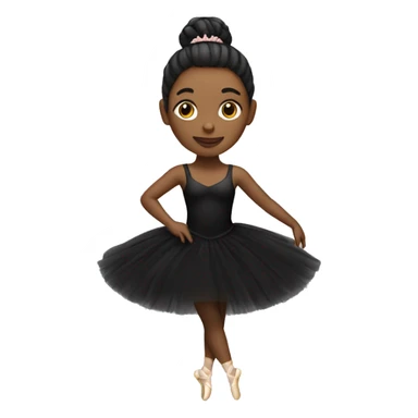 Ballerina in black  sticker
