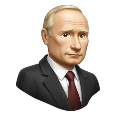 Vladimir Poutine sur un ours sticker