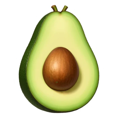 Whole avocado sticker