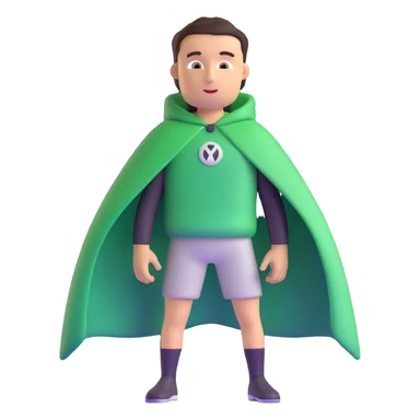 green sport cape sticker