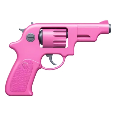 Pink gun sticker