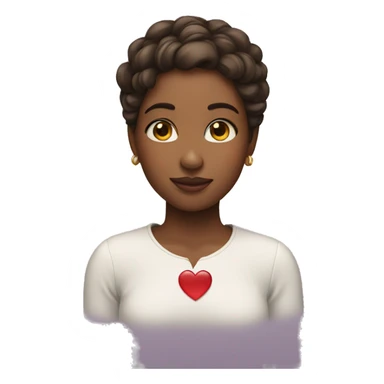 girl with heart eyes  sticker