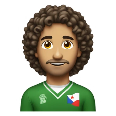 Half Puerto Rican and half Irish man with shoulder length curly brown hair and is 21 hears old sticker