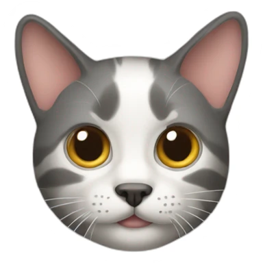 Part cat part dog sticker