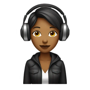Music producer woman sticker