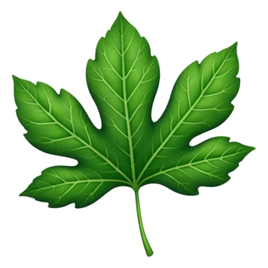 a very simple leaf sticker