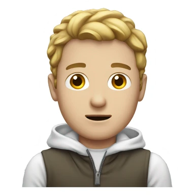 white man with cold sticker