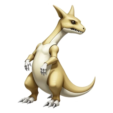 Shiny Exotic Excessive Mysterious Cubone-Marowak-Pokémon-Fakémon-hybrid-creature (full body) sticker
