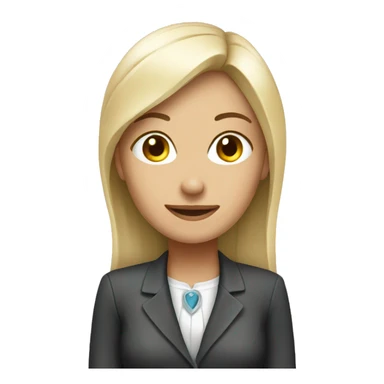 HR girl white compensation and benefit  sticker