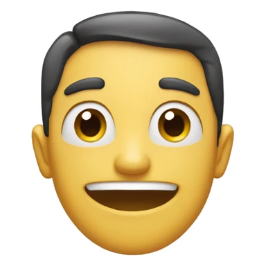 Person weird smile  sticker