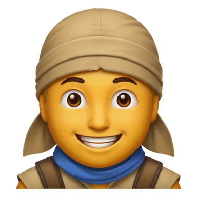 emoji wearing a survivor buff sticker