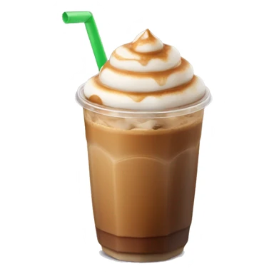 Caramel macchiato iced coffee sticker
