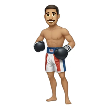 Boxeador blanco y rubio sticker