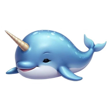 Meme-Worthy cute Sleeping Narwhal Portrait Emoji, Head resting peacefully with a contented smile, showcasing a luxuriously smooth form with a gentle tusk accent, eyes closed in a serene slumber, Simplified yet hilariously adorable features, highly detailed, glowing with a soft, drowsy glow, high shine, relaxed and utterly lovable, stylized with an air of playful laziness, bright and heartwarming, soft glowing outline, capturing the essence of a comically sleepy sea unicorn that feels destined to become the next viral sensation of adorable rest! sticker