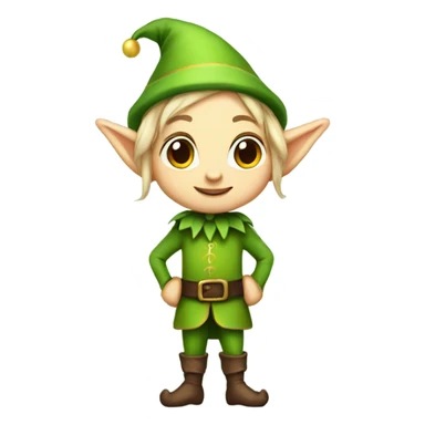Cute elf full body  sticker