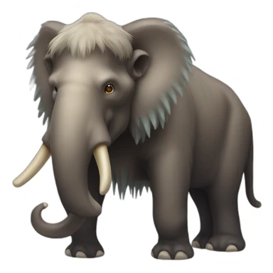 Ice age mastodon sticker