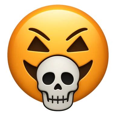 Halloween slay emoji, remove background sticker