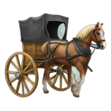 cart before horse sticker