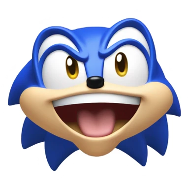 Sonic the hedgehog saying “I farted” sticker