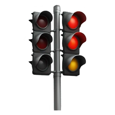 red traffic light sticker