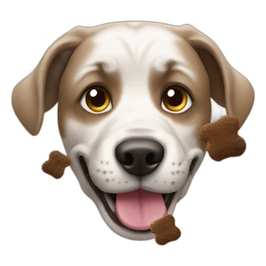 dog eat poop sticker