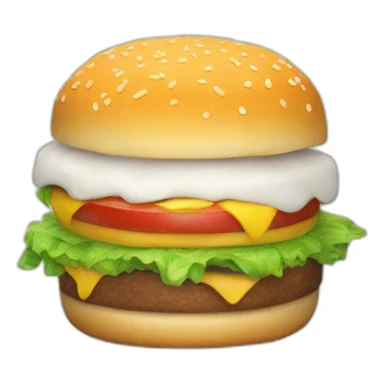 QR code mobile phone burger and beer sticker