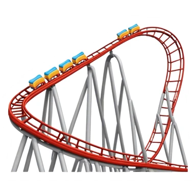 A roller coaster  sticker