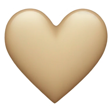 Beige heart sticker