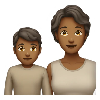 une maman qui gronde son fils sticker