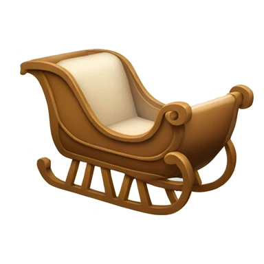 Light brown sleigh sticker