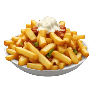 poutine qui mange une salade sticker
