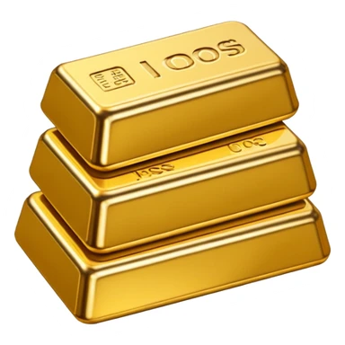 Many gold bars sticker